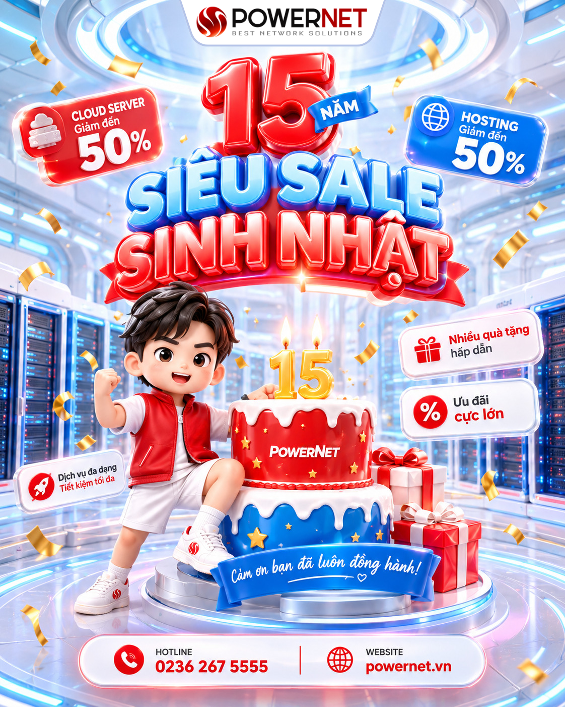 PowerNet siêu sale 15 năm